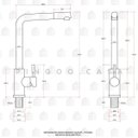 Ver imagem 5 de Torneira para cozinha Gourmet Misturador Monocomando Extensível em Aço inox Escovado Gurupi - Cinza