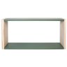 Kit Nicho Retangular Prateleira U Verde Real MDF/Madeira 60 - 4