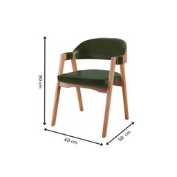 Kit 2 Cadeiras para Mesa de Jantar Gaia - 3