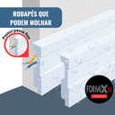 Ver imagem 4 de Kit 10 Barras de Rodapé de Poliestireno 15cm Liso Branco (15x1x240cm)