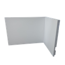 Ver imagem 3 de Kit 10 Barras de Rodapé de Poliestireno 15cm Liso Branco (15x1x240cm)
