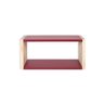 Kit Nicho Decorativo e Prateleira U Parede MDF Vermelho 40cm - 4