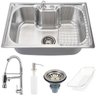 Cuba para Cozinha com Acessórios Carajás e Torneira Misturador Monocomando Gourmet Munim Pingoo. - 1
