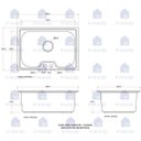 Ver imagem 6 de Cuba para Cozinha com Acessórios Carajás e Torneira Misturador Monocomando Gourmet Munim Pingoo.