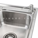 Ver imagem 4 de Cuba para Cozinha com Acessórios Carajás e Torneira Misturador Monocomando Gourmet Munim Pingoo.