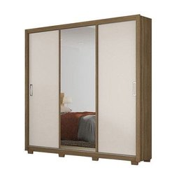 GUARDA ROUPA 3 PORTAS RESIDENCE AMENDOLA/OFF WHITE - DEMÓBILE - 2