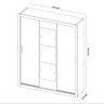 GUARDA ROUPA CASAL VERO 3 PORTAS BRANCO - DEMÓBILE - 2