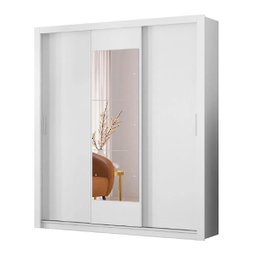 GUARDA ROUPA CASAL VERO 3 PORTAS BRANCO - DEMÓBILE - 4
