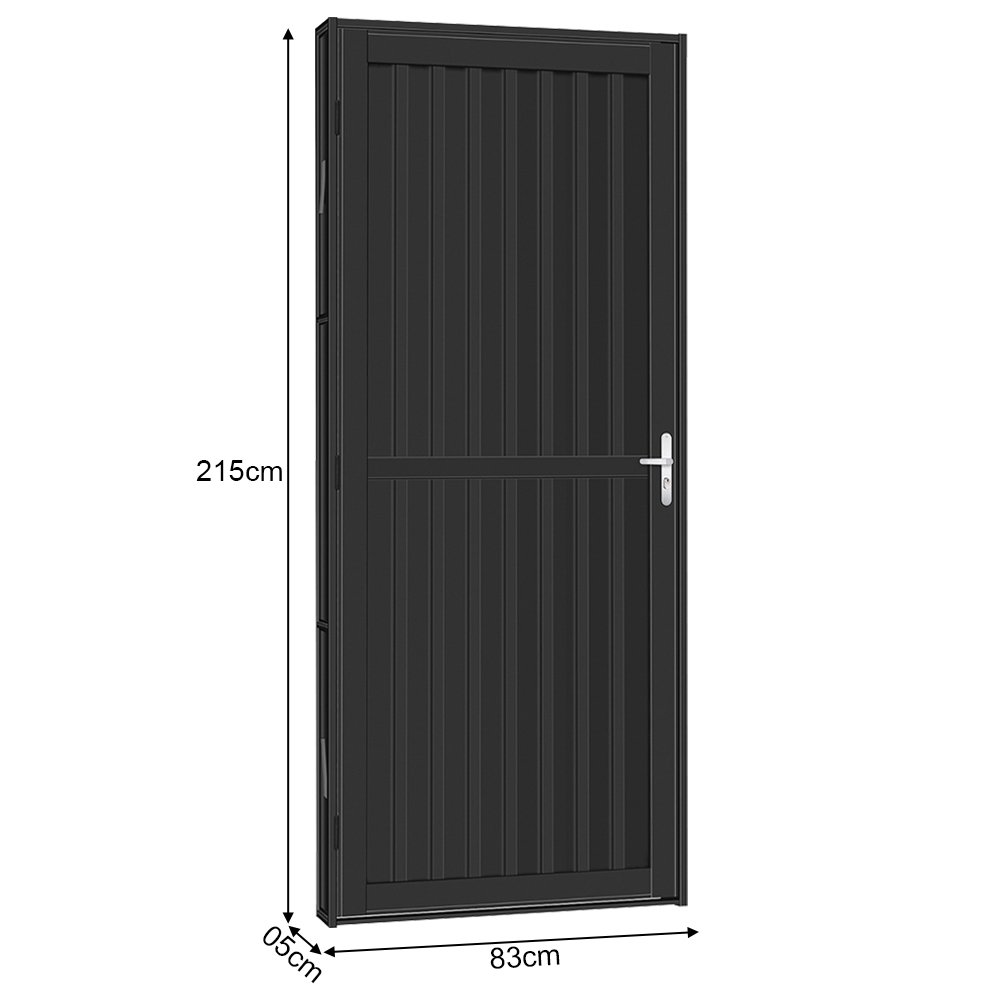 Porta de Aço Canelada Tradição 83x215 R50 Abertura Esquerda - 2