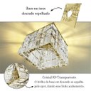 Ver imagem 2 de 3 Spot Embutir Cristal K9 Base Espelhada Quadrado Corredor Bet08