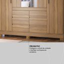 Ver mais imagens de Guarda Roupa Casal 4 Portas com Espelho e 6 Gavetas Cádis - Amêndola Touch