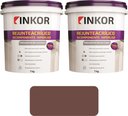 Ver imagem 1 de Kit 2 Rejuntes Acrilico Flexivel Premium 1kg Inkor Marrom Ambar