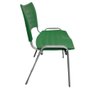 Cadeira de Escritorio Iso Turim Plastica Home Office Chair Cinza com Verde Popmov - 3