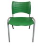 Cadeira de Escritorio Iso Turim Plastica Home Office Chair Cinza com Verde Popmov - 2