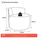 Ver imagem 4 de Kit Sofá e Poltrona Orgânica Living Bob com Almofadas Bouclê Cinza Claro - Desk Design