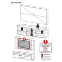 Ver imagem 5 de Rack com Painel para Tv até 65 Polegadas Flórida Multimóveis Branco