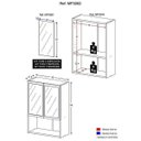 Ver imagem 3 de Armário de Banheiro com Espelho e 2 Portas Multimóveis Branco