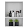 Armário de Banheiro com Espelho e 2 Portas Multimóveis Branco - 4