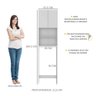 Armário de Banheiro para Vaso Sanitário com 2 Portas Multimóveis Branco - 3