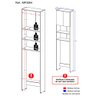 Armário de Banheiro para Vaso Sanitário com 2 Portas Multimóveis Branco - 4