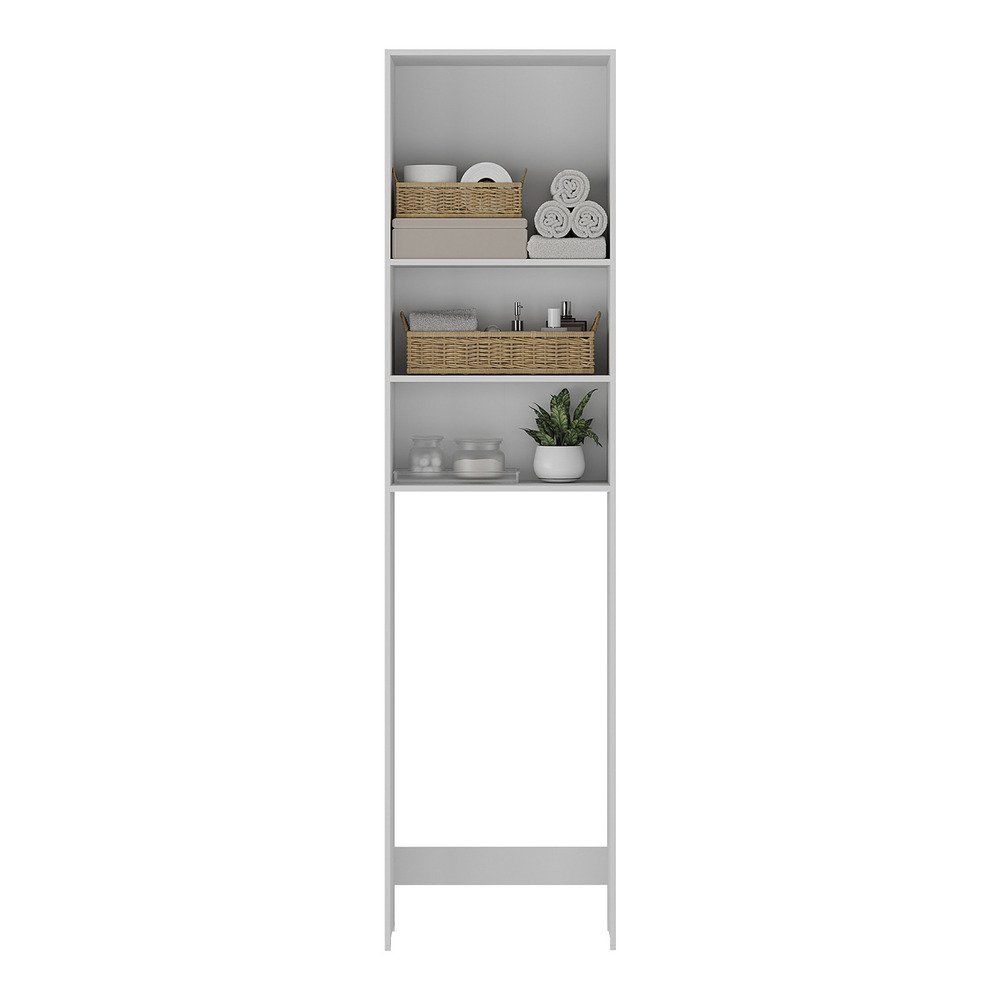 Armário de Banheiro para Vaso Sanitário com 2 Portas Multimóveis Branco - 5