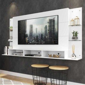 Painel para TV até 65 Polegadas Nairóbi Plus Multimóveis Branco
