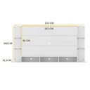 Ver imagem 5 de Painel para TV até 65 Polegadas Nairóbi Plus Multimóveis Branco