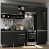 Cozinha Completa com 4 peças Suíça Multimóveis Preto - 1