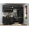Cozinha Completa com 4 peças Suíça Multimóveis Preto - 7