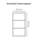 Ver imagem 2 de Estante Copacabana 3 Prateleiras MDP BP 80cm Branco Mercado Das Prateleiras