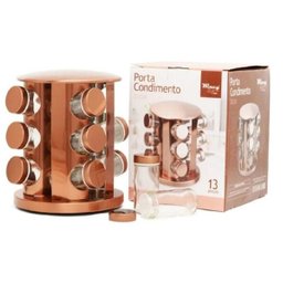 Porta Condimento Inox Com 12 Condimentos Tempero Qualidade Wincy - 2