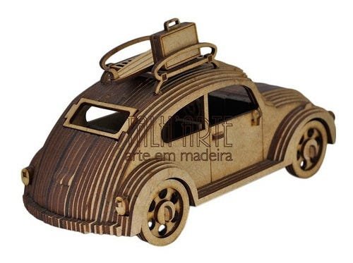 Carro F1 Quebra Cabeça 3d. Miniatura Em Mdf