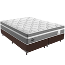 Ver imagem 1 de Cama Box e Colchão Berlim Molas Ensacadas Queen Probel: Marrom