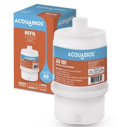 Kit 2 Refil Ab 100 Br/tr Acqua 5' Reposição Filtros Pou Blindado Tripla Filtração Acquabios - 2
