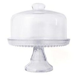 Conjunto Boleira Vidro Vitazza com Pé - 1