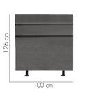 Ver imagem 2 de Cabeceira Estofada Argentina 100cm Solteiro Para Cama Box Quarto Suede Cinza Escuro Grafite - Gat Ma