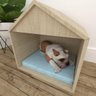 Casinha cachorro medio grande casa mdf Amadeirado claro - 1