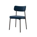 Ver imagem 2 de Cadeira de Jantar Mynna Veludo Blue Est.Preta