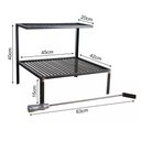 Ver imagem 2 de Kit Parrilla 66cm Grelha Barra Chata e Caixa Firebox para Alvenaria