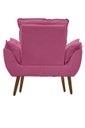 Ver imagem 6 de Kit 01 Poltrona Opala Decorativa + 01 Puff Quadrado Decorativo Suede
