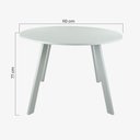 Ver imagem 6 de Mesa de Jantar Espanha 4 Lugares Redonda MDF Laminado 110cm