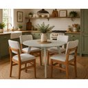 Ver imagem 2 de Mesa de Jantar Espanha 4 Lugares Redonda MDF Laminado 110cm