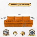 Ver imagem 3 de Sofá Fusion 3.60m Elétrico com Usb e Vibro Massagem - Terra