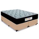 Ver imagem 1 de Cama Box Queen Bipartido Sintético + Colchão Molas Ensacadas Sereneprime Sonnolux 158x198x65 Bege