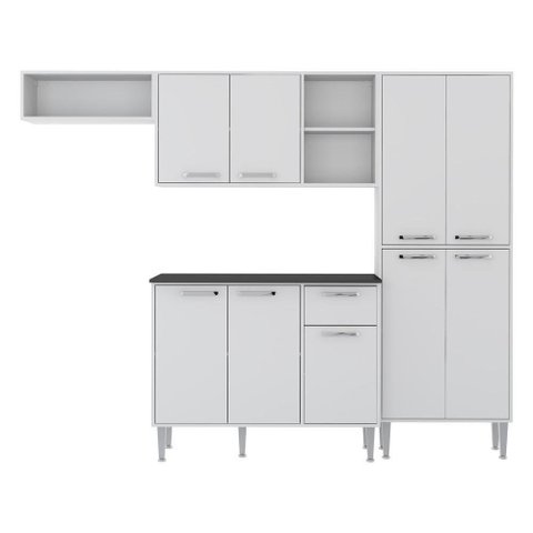 Armário De Cozinha Compacta Xangai Multimóveis V2840 Branco Branco
