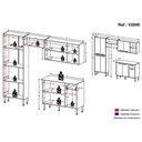 Ver imagem 4 de Armário De Cozinha Compacta Xangai Multimóveis V2840 Branco Branco