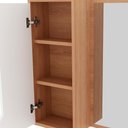 Ver imagem 2 de Conjunto 3 Peças para Banheiro Bn3630x46x48 Amendoa Branco Tecno Mobili Amendoa Branco