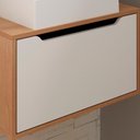 Ver imagem 3 de Conjunto 3 Peças para Banheiro Bn3630x46x48 Amendoa Branco Tecno Mobili Amendoa Branco