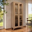 Ver imagem 6 de Cristaleira Madeira Macica Taeda 2 Portas com Led 180x80 Cm 3313u Tauari Festra