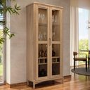 Ver imagem 2 de Cristaleira Madeira Macica Taeda 2 Portas com Led 180x80 Cm 3313u Tauari Festra